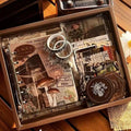 Vintage Journal Gift Box Set for DIY Crafts(Contains 140 kinds of materials)